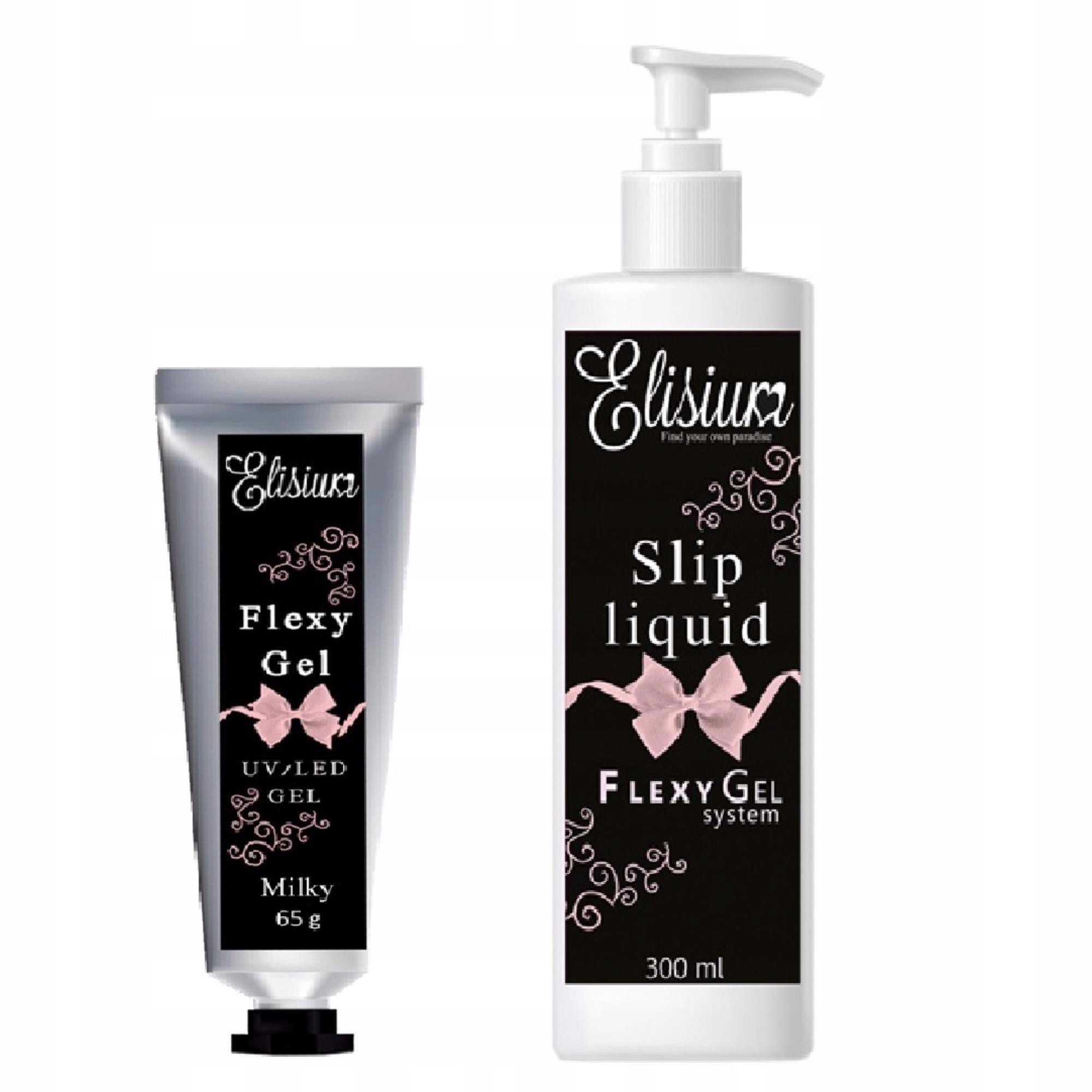 

Elisium Zestaw Flexy gel Milky 65g Slip Liquid 3