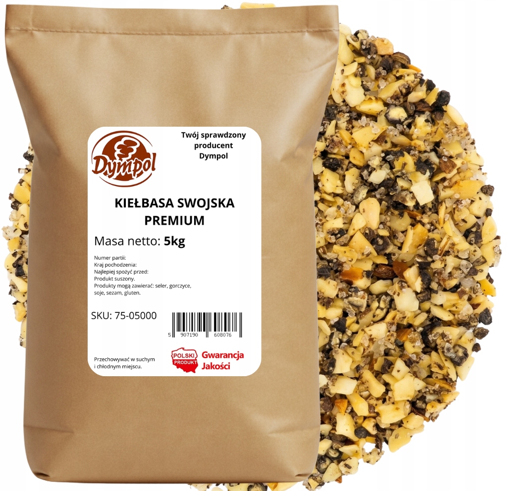 Przyprawa Do Kiełbasy Swojskiej Naturalna Aromatyczna Jakość Dympol 5 kg