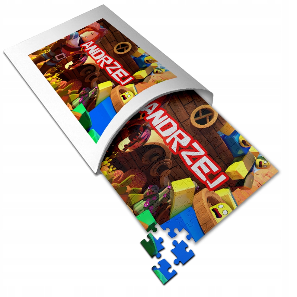 PUZZLE prezent TWOJE IMIĘ - ROBLOX - ŚWIĘTA