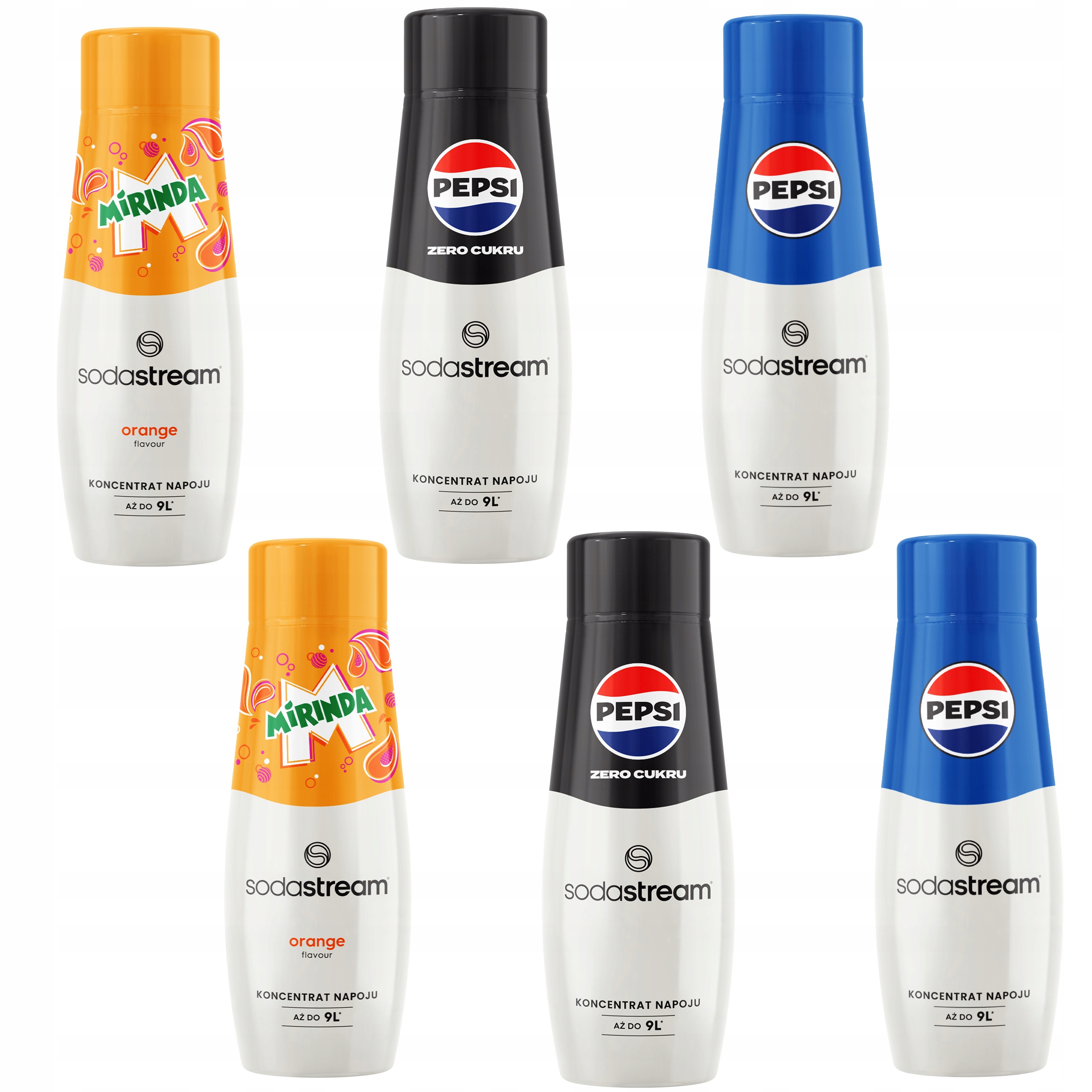 Sodastream Koncentrát 3 příchutě 6 kusů
