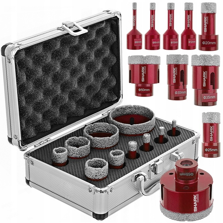 

Zestaw otwornica koronka diamentowa do gresu 10szt