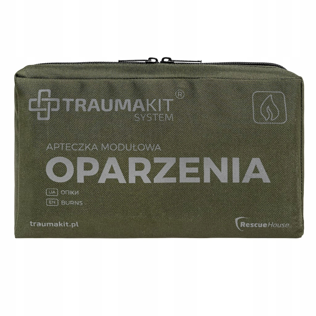 Lékárnička AedMax Trauma Kit O Popáleniny zelená