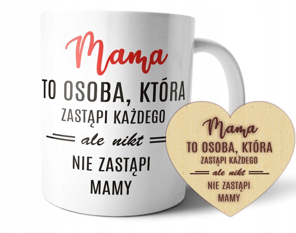 

Kubek Dzień Mamy Serce Urodziny Imieniny