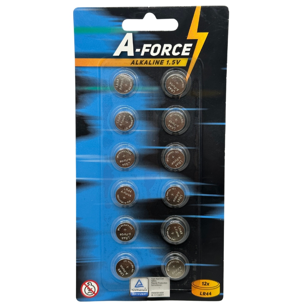 Bateria alkaliczna guzikowa A-Force LR44 12 sztuk
