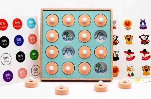 DREWNIANE PUZZLE UKŁADANKA GRA MEMORY MONTESSORI