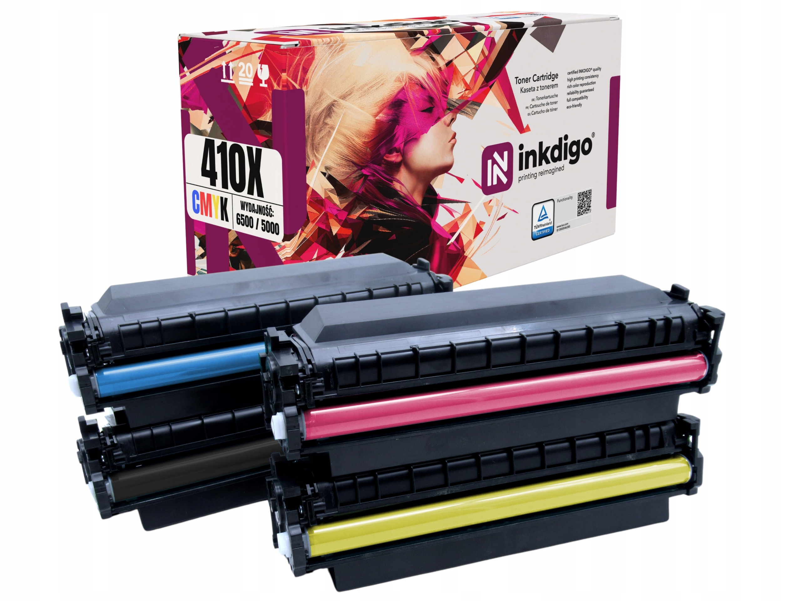 Zestaw Tonerów 410X zamiennik do Hp Color Laserjet Pro M452 Mfp M377 M477DW