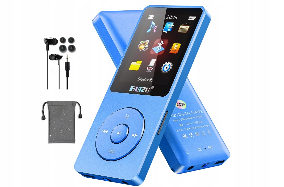 MP3 prehrávač Ruizu 32 Gb Bluetooth 5.3 80 h ultraľahká batéria 30 g