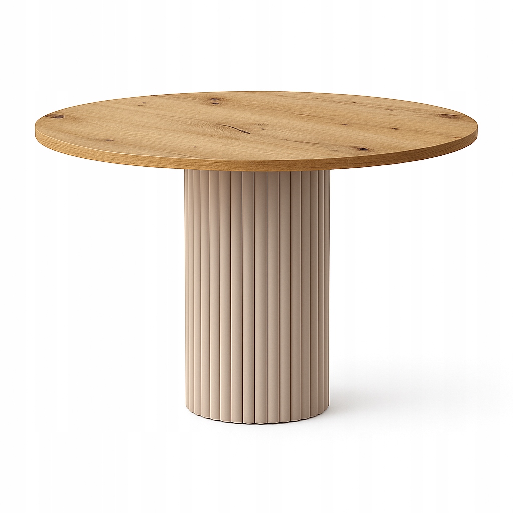 Stůl na kovové noze 75 cm, stůl Dub Artisan, kulatý stůl do kavárny