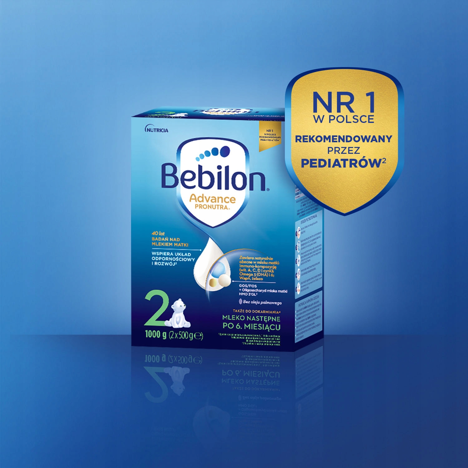 Bebilon 2 Advance Pronutra Mleko następne 1000 g Kod producenta 920608