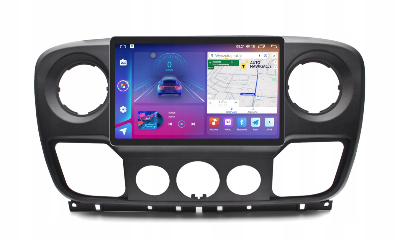 Radio Nawigacja Gps Renault Master III 2010-2018 Android 11" Qled Carplay