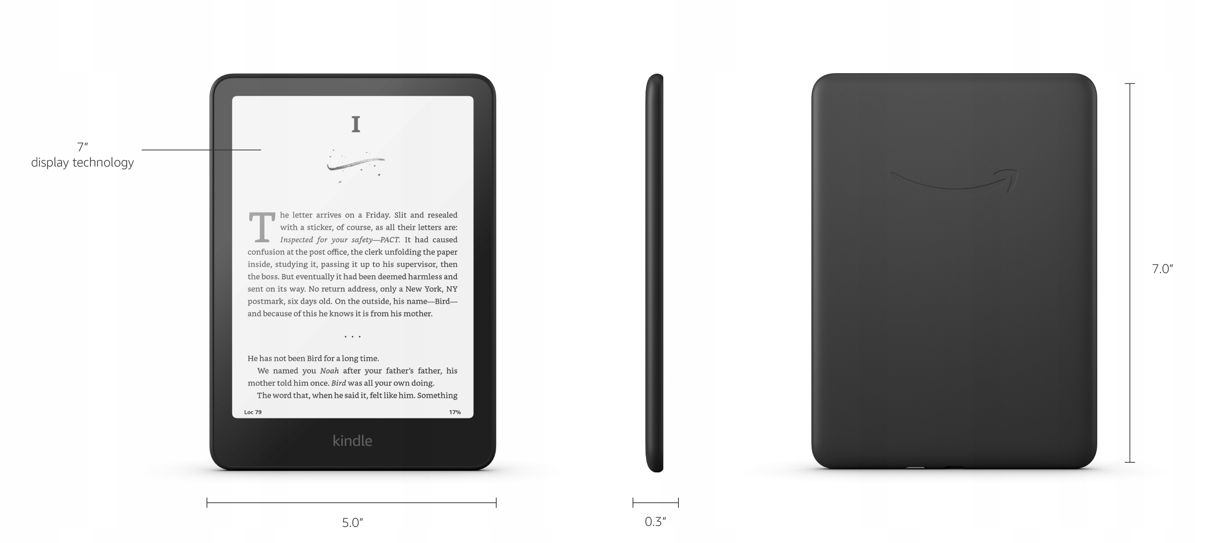 Amazon Kindle Paperwhite 7" 16 Gb, podsvietená, vodeodolná, r. 2024, bez re