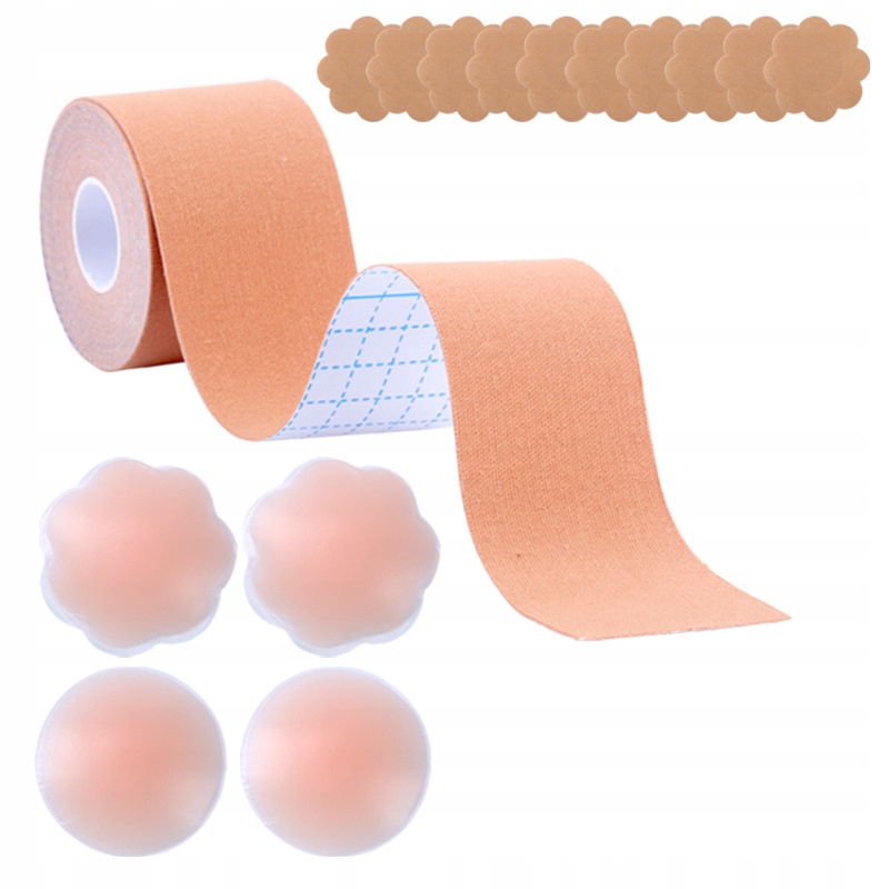 TAŚMA DO BIUSTU modelująca unosząca tape dekolt pushup przezroczysta 5m Szerokość produktu 5 cm