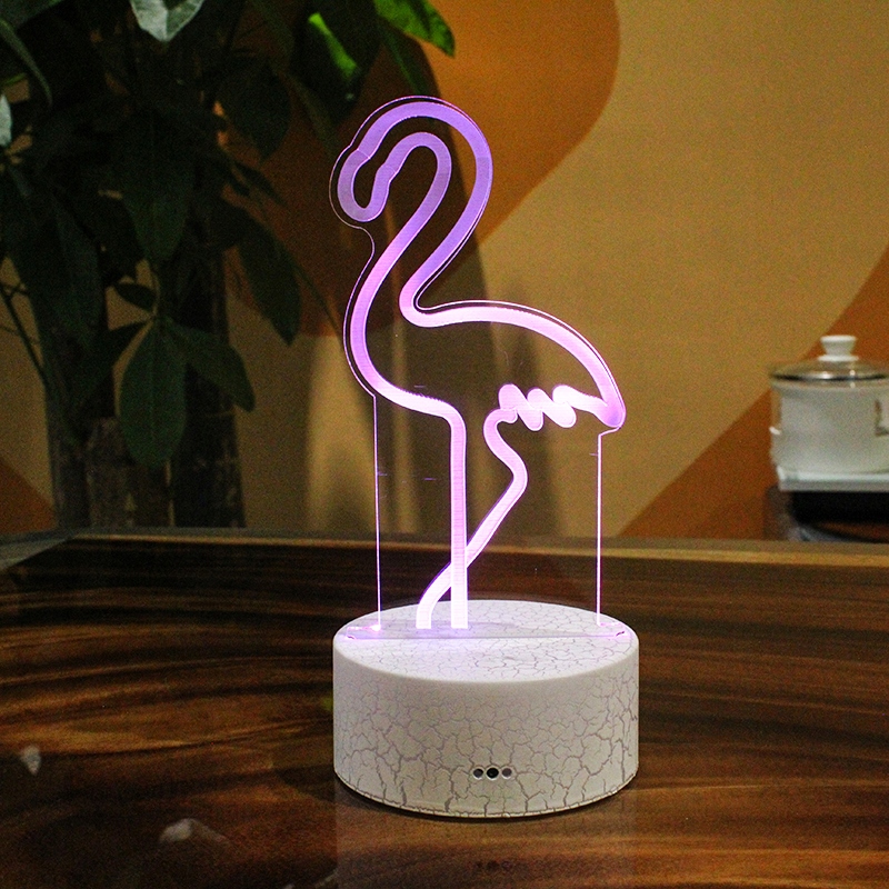 

Lampa 3D Led Flaming Drewno Lampka Nocna