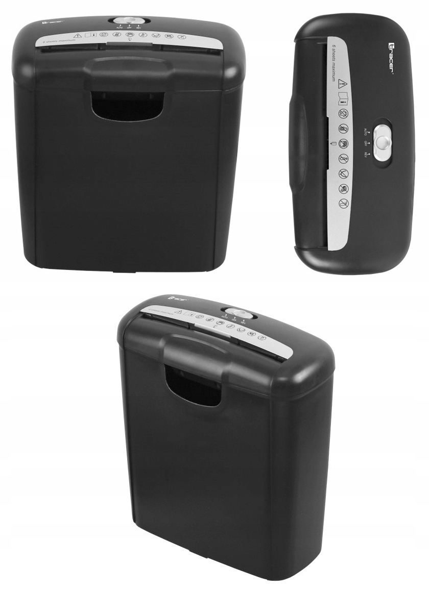 MOCNA NISZCZARKA BIUROWA DO DOKUMENTÓW KART POJEMNA 10L P-2 PASKI Kod producenta TRANIS46722