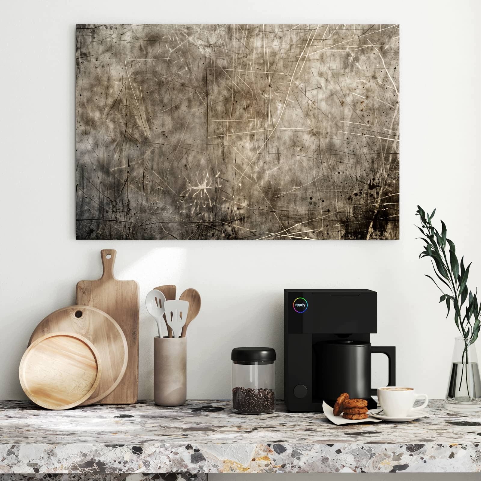 Magnetická tabule Abstraktní Struktura škrábanců 90 × 60 cm