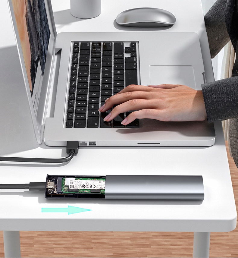 Adapter Obudowa dysku SSD NVME M.2 USB 3.1 Typ C Kod producenta SSD NVME M.2 USB 3.1 Typ C Kieszeń dysku