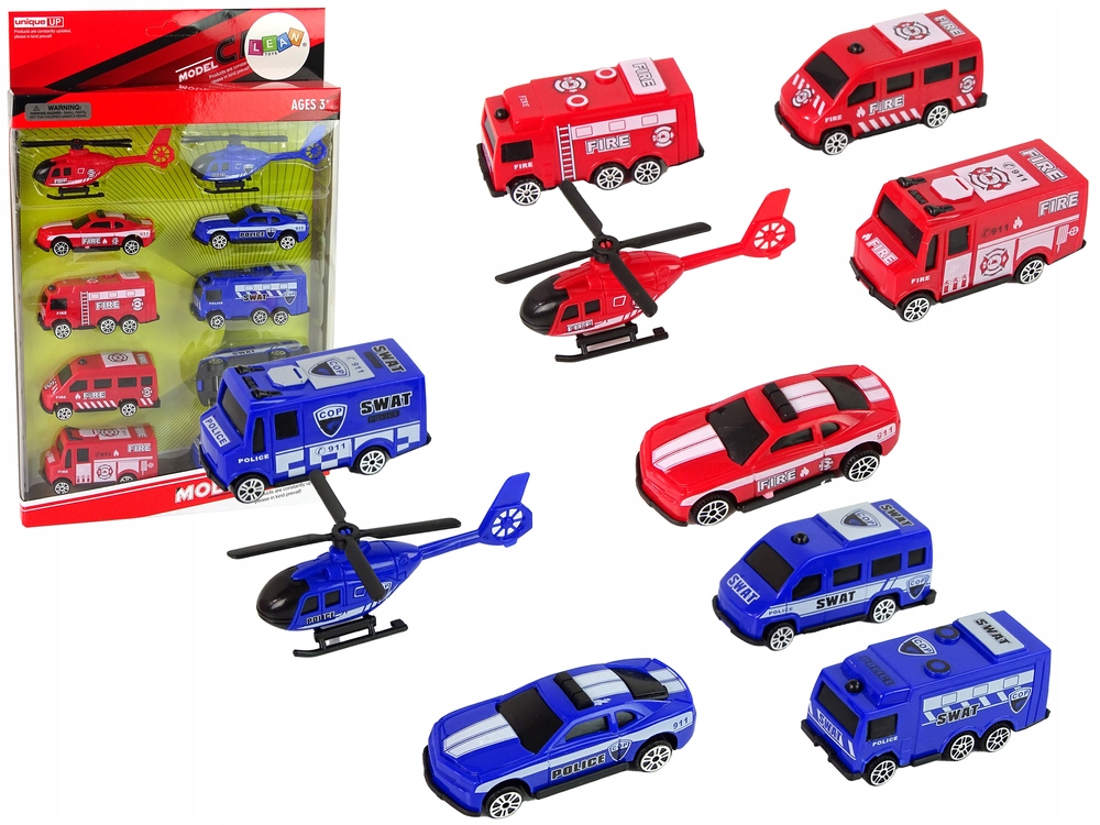 ZESTAW 10 RESORAKÓW POJAZDY RATOWNICZE