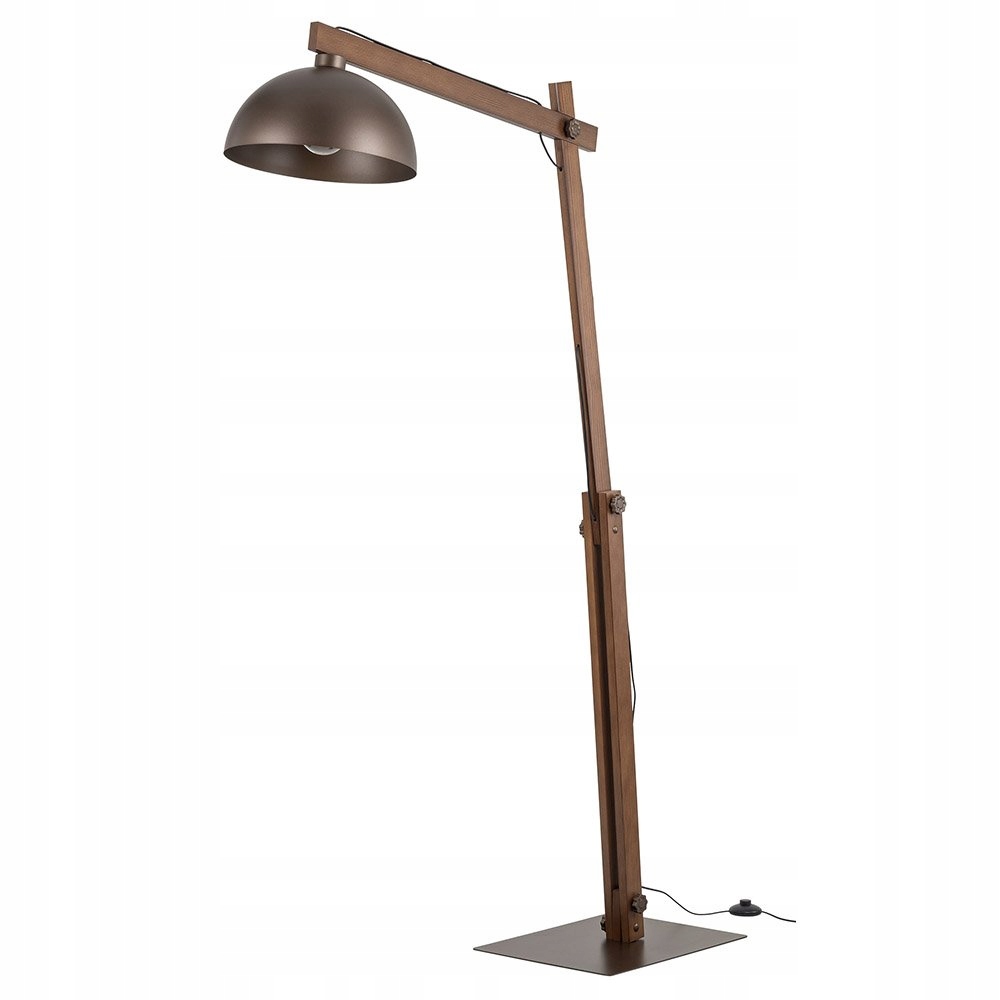 Podlahová lampa Tk Lighting Oslo Brown 6319 hnedá