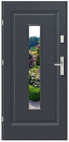 DRZWI ZEWNĘTRZNE STALOWE RAVENA LUX Typ z przeszkleniem