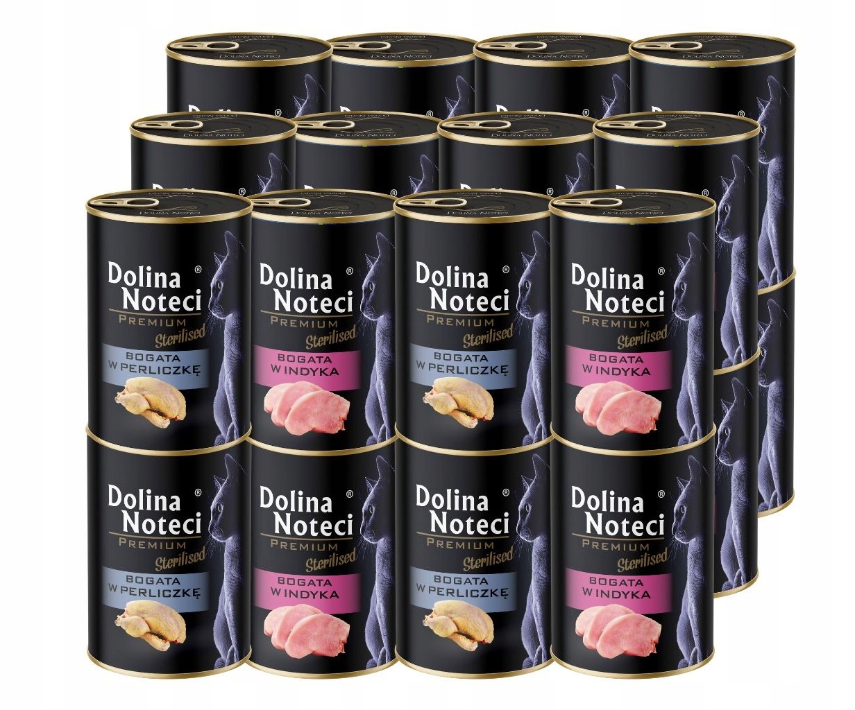Dolina Noteci Premium Sterilised Mokra karma dla kota MIX smaków 24x400g