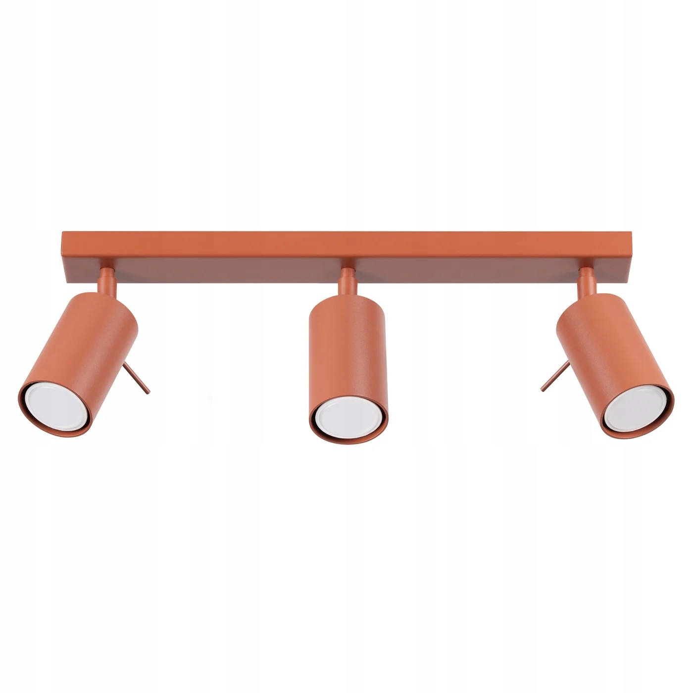 Stropní svítidlo trojitá červená lišta 45 cm 3 pohyblivé reflektory Sollux