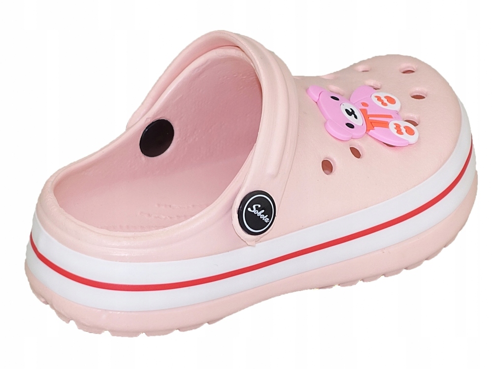 KROKSY KLAPKI OGRODOWE BASEN PIANKOWE DZIECIĘCE Kolor różowy