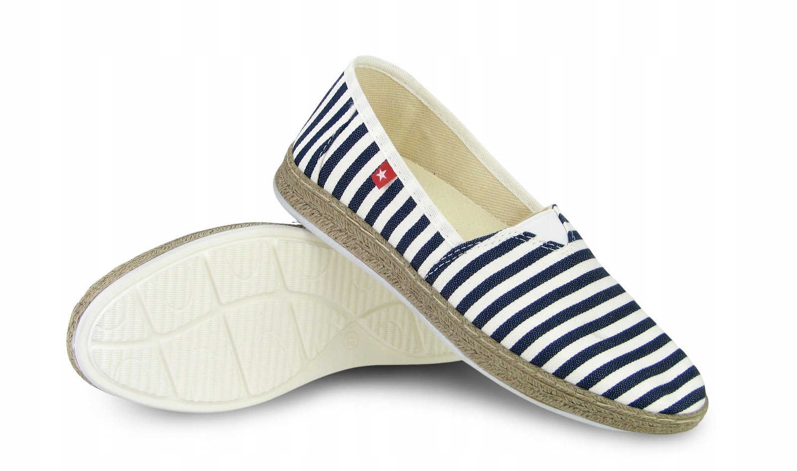 ESPADRYLE damskie BIG STAR wsuwane FF276027 38 Długość wkładki 25 cm