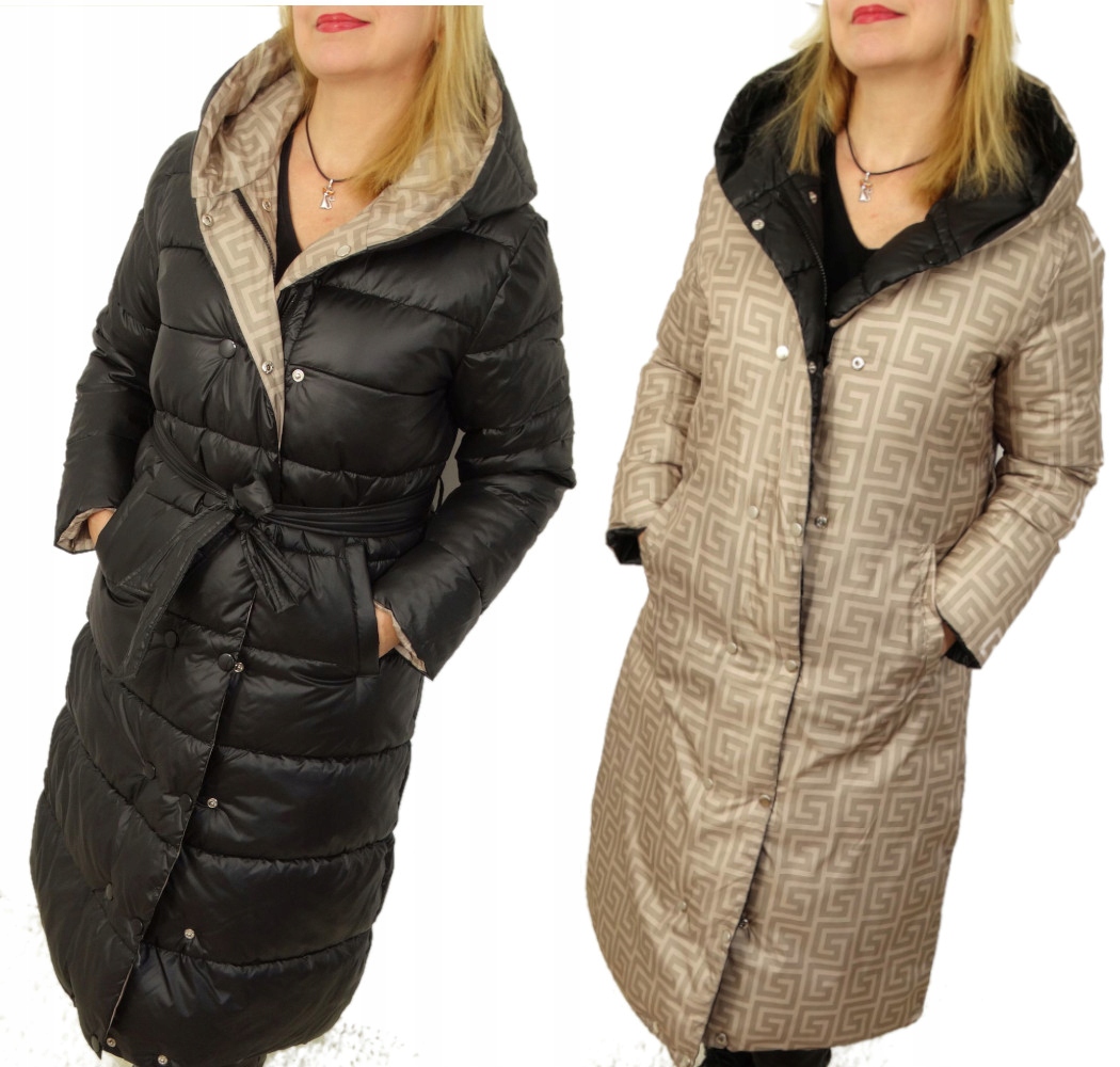 

Płaszcz Pikowany Zimowy Dwustronny Zoe 3XL 46
