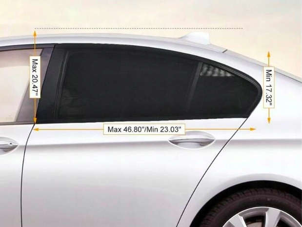 OSLONY PRZECIWSLONECZNE ROLETY DO AUTA 2 SZTUKI Manufacturer OPPNAS