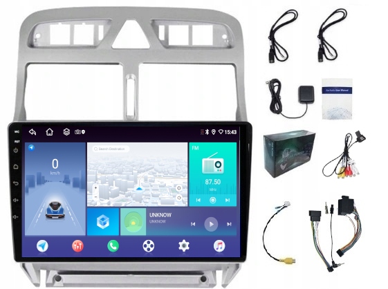 Rádio Navigácia Carplay Android Peugeot 307 2001-2008 4GB 64GB Sim