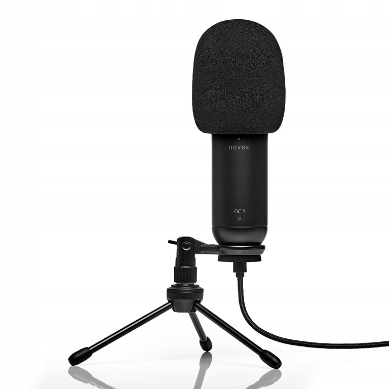 NOVOX NC-1 NC1 BLACK USB-C MIKROFON POJEMNOŚCIOWY + POP FILTR + RAMIĘ +KOSZ Marka Novox