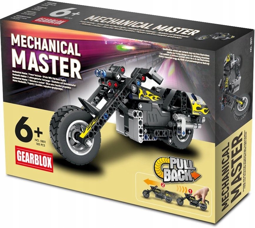 Klocki konstrukcyjne Motocykl Gearblox - FOLIA - GAMESOFT
