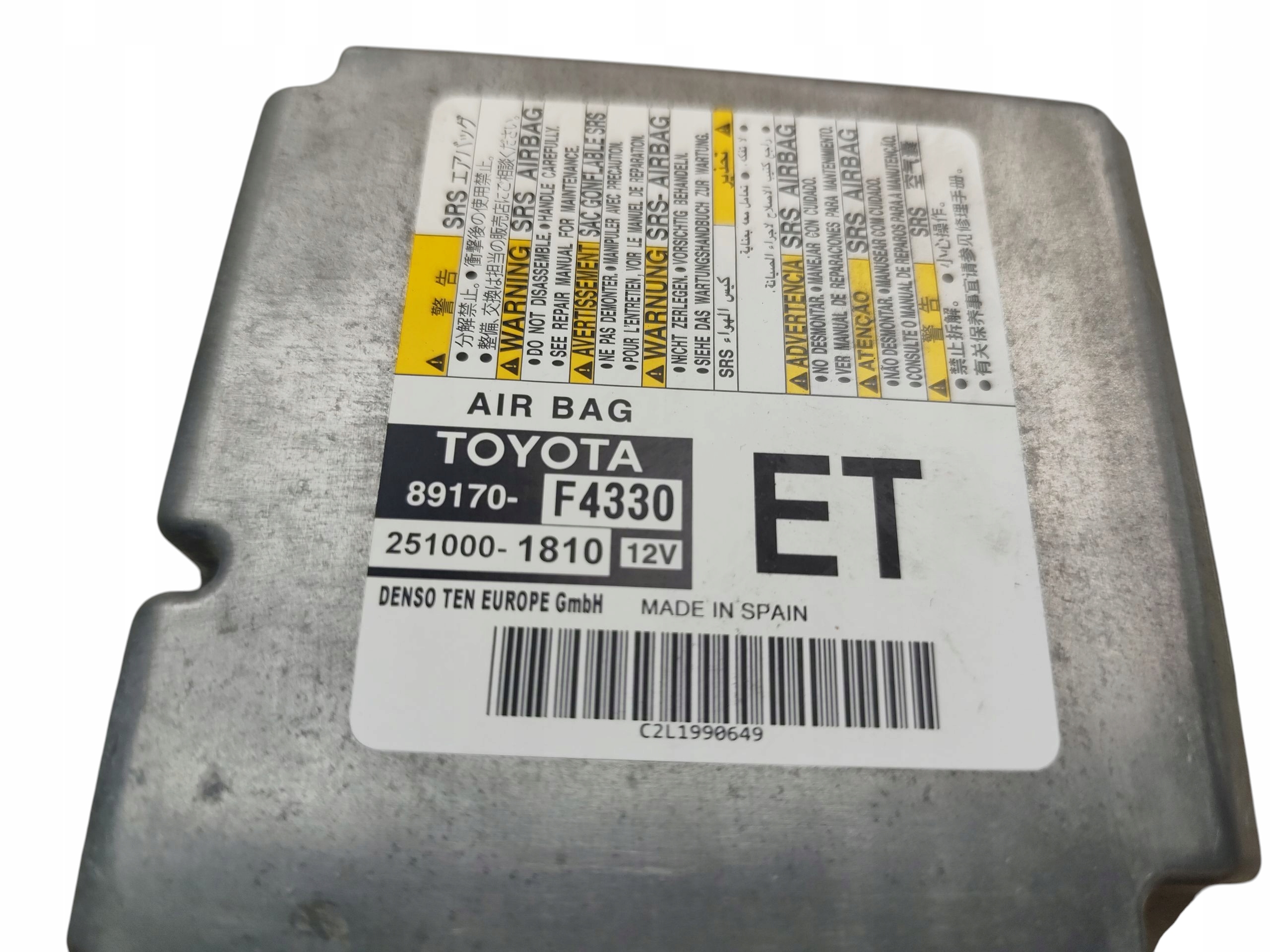 Centralina SENSOR modulo airbag TOYOTA C-HR e CHR 89170-F4330