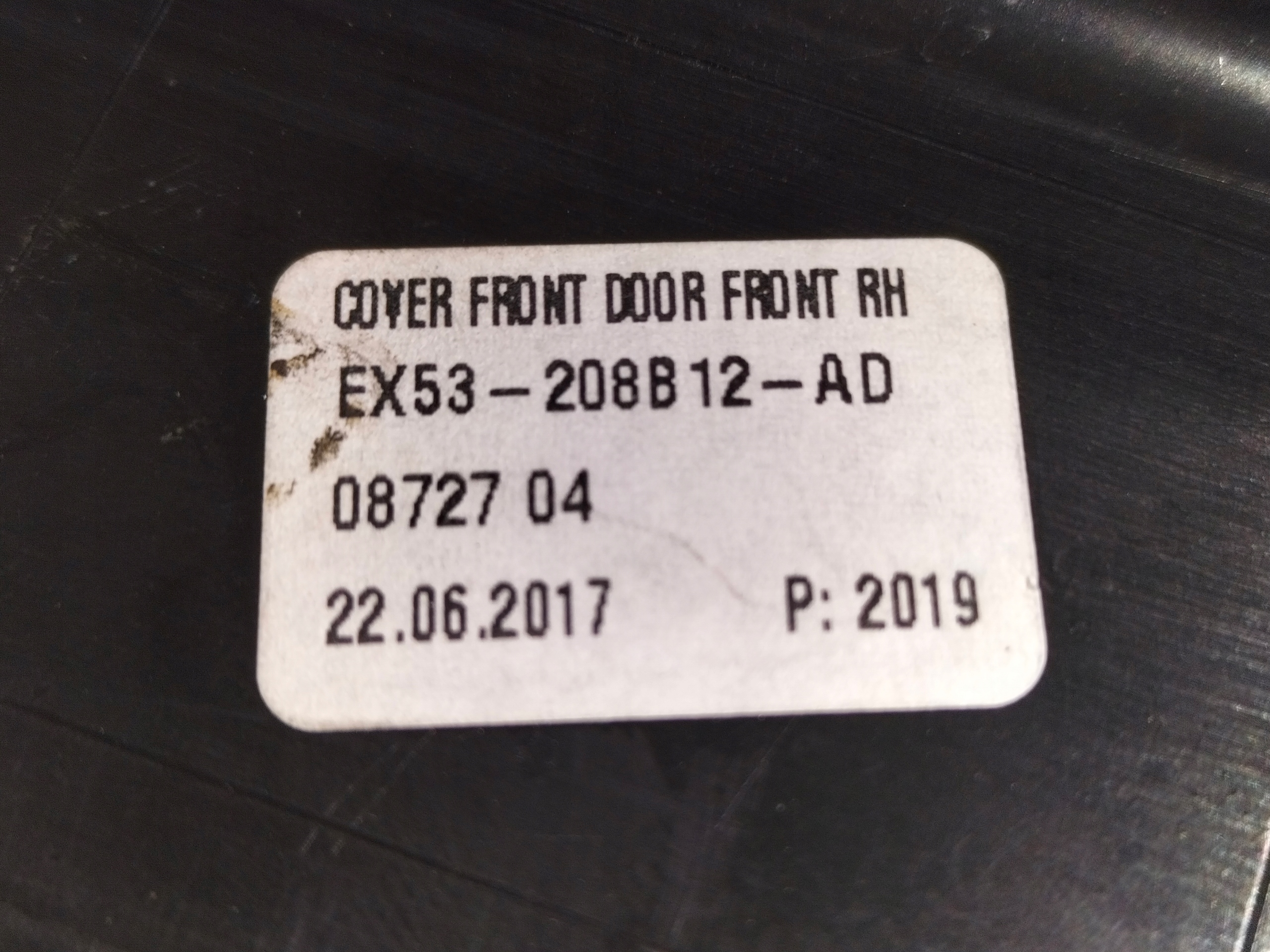 moulding upholstery door front right JAGUAR F-TYPE X152 12