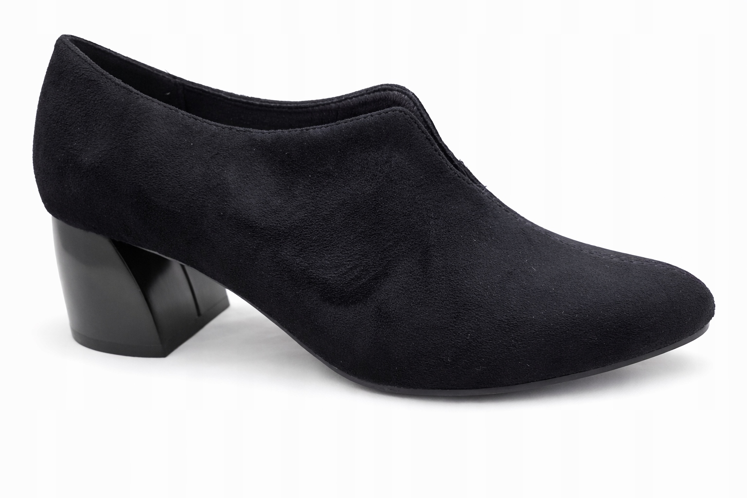 Czółenka damskie Jezzi SA172-4 czarny zamsz r38