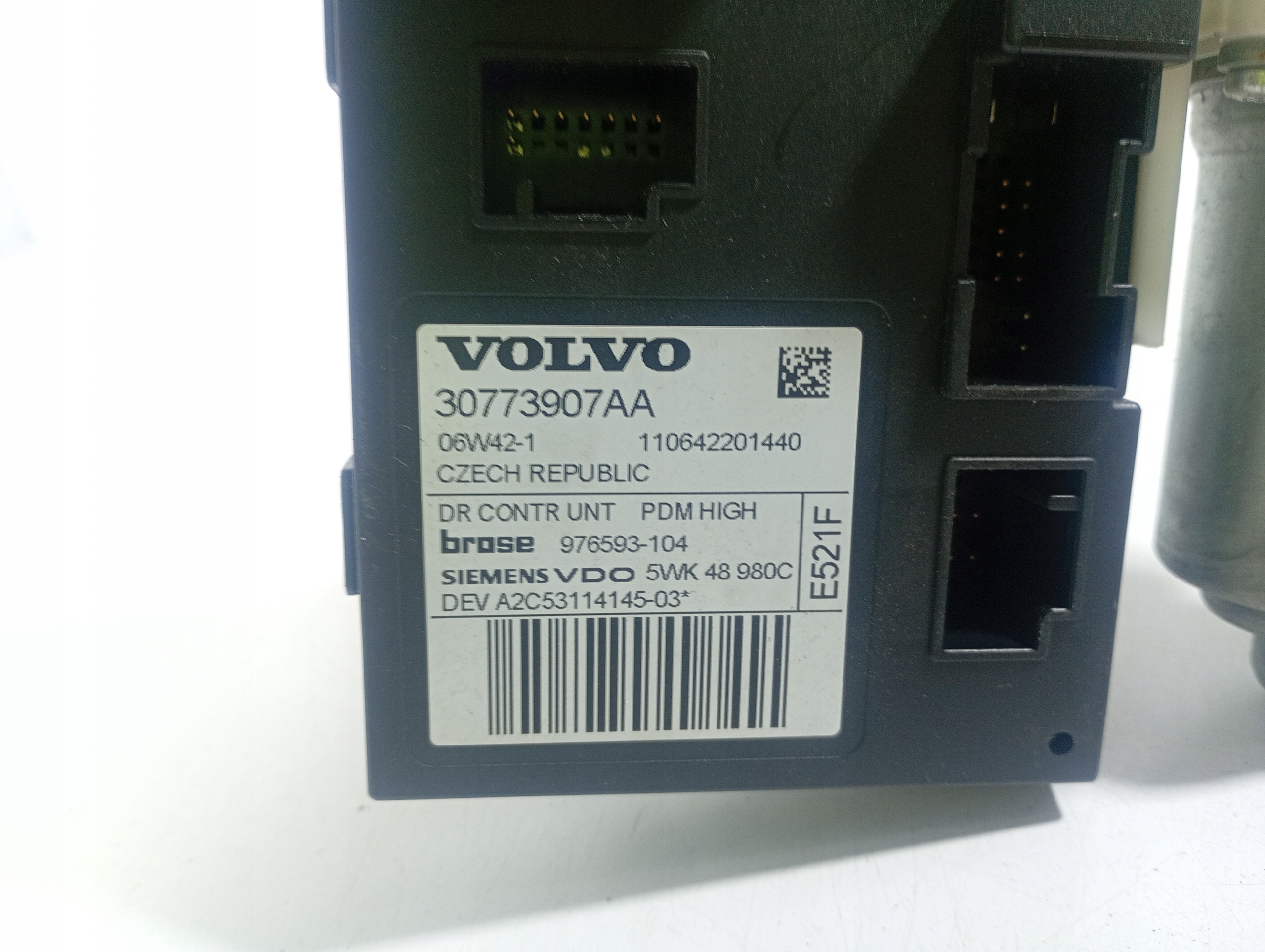 Volvo V50 S40 04-12 engine mini motor windows PRAWEJ OE 30773907AA