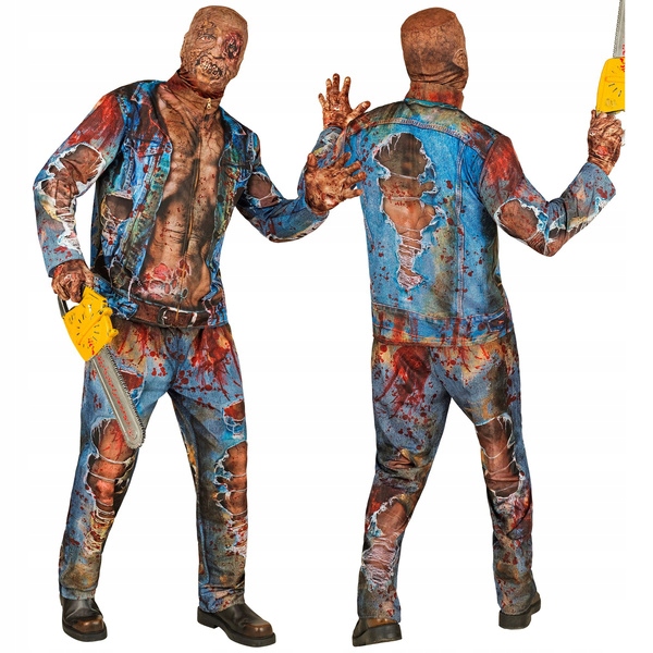 Kostým Zombie Mužské Monstrum Strašidelný Převlek Karneval Halloween L