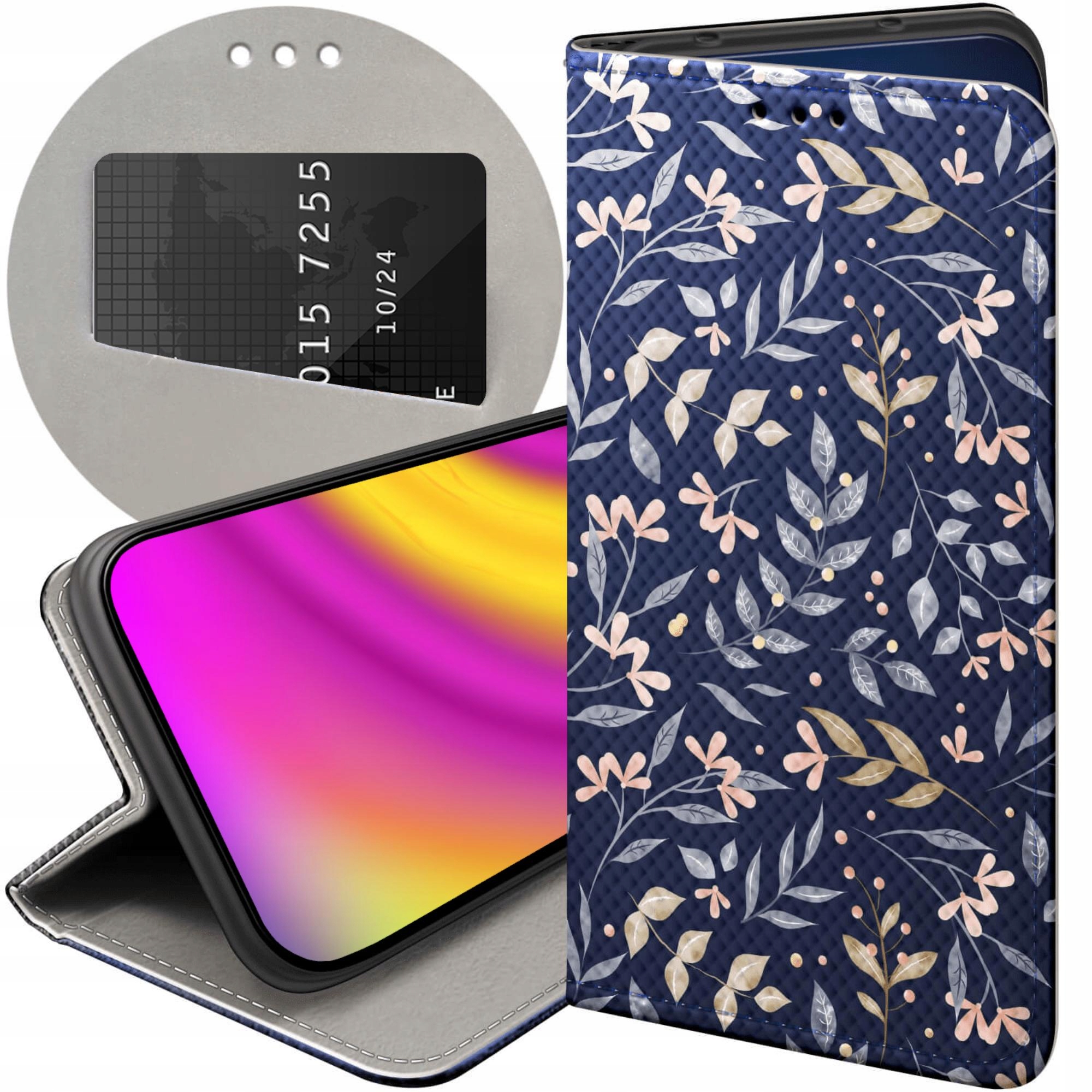 Etui Z Klapką Do Oppo RENO13 F 4G 5G Floral Botanika Bukiety Case