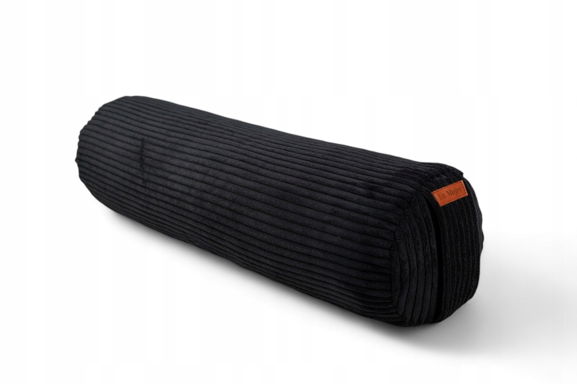 Váleček na jógu, bolster, váleček s pohankovou slupkou, černý Mistic Black