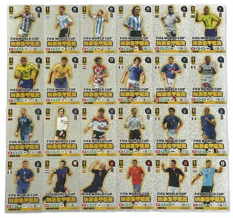Fifa World Cup 2026 Panini 24 karty Master Messi Pele Ronaldo Zidane DB1-24