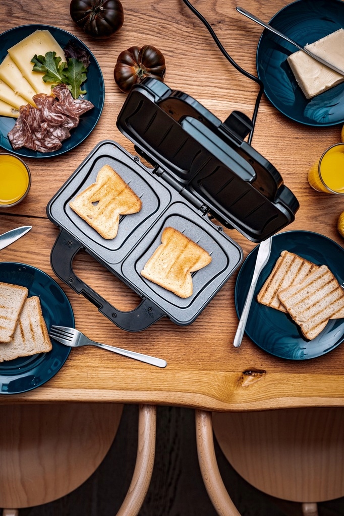 Opiekacz Do Kanapek Tostów XXL Duży Solidny Toster Sandwich 1300W XXL Mocny Moc 1300 W