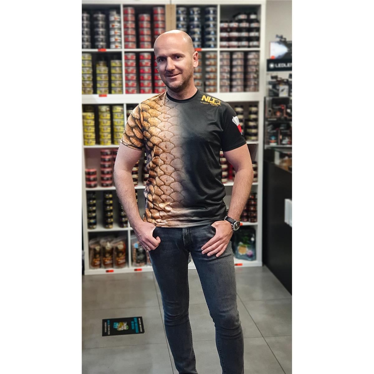 NLT STYLE - Koszulka ŁUSKA Rozmiar: S Rękaw krótki rękaw