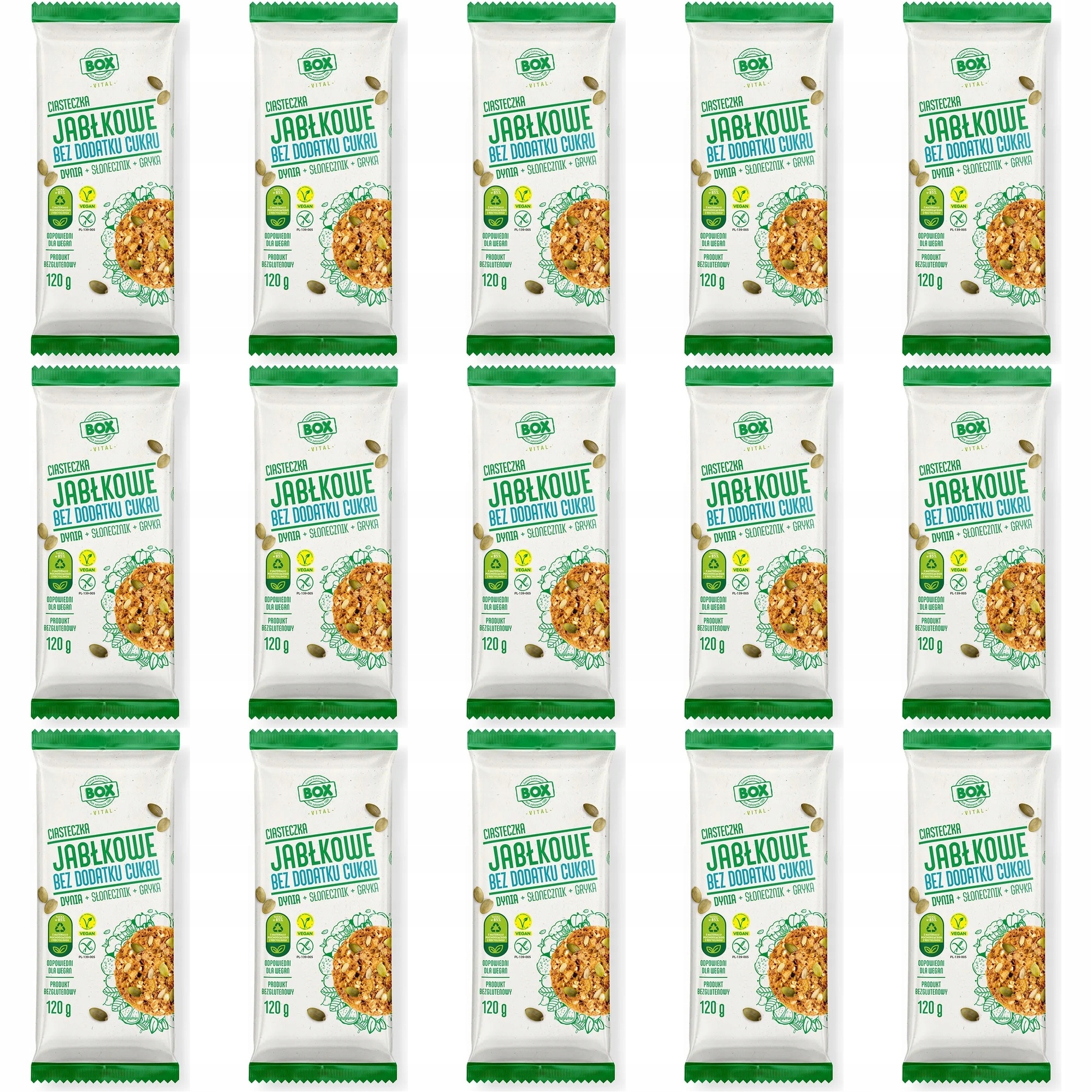 Zestaw ciasteczek Zpc Box Ciasteczka jabłkowe Dynia, Słonecznik i 15 szt.