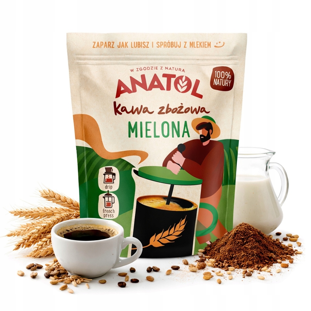 Káva Rozpustná Anatol 180 g Bez Kofeinu Bez Cukru