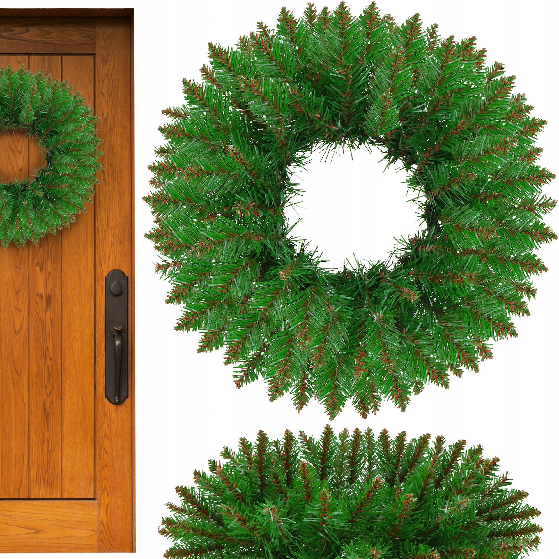 STROIK ŚWIĄTECZNY WIANEK DEKORACYJNY OZDOBA WIENIEC NA DRZWI NA STÓŁ 40 CM