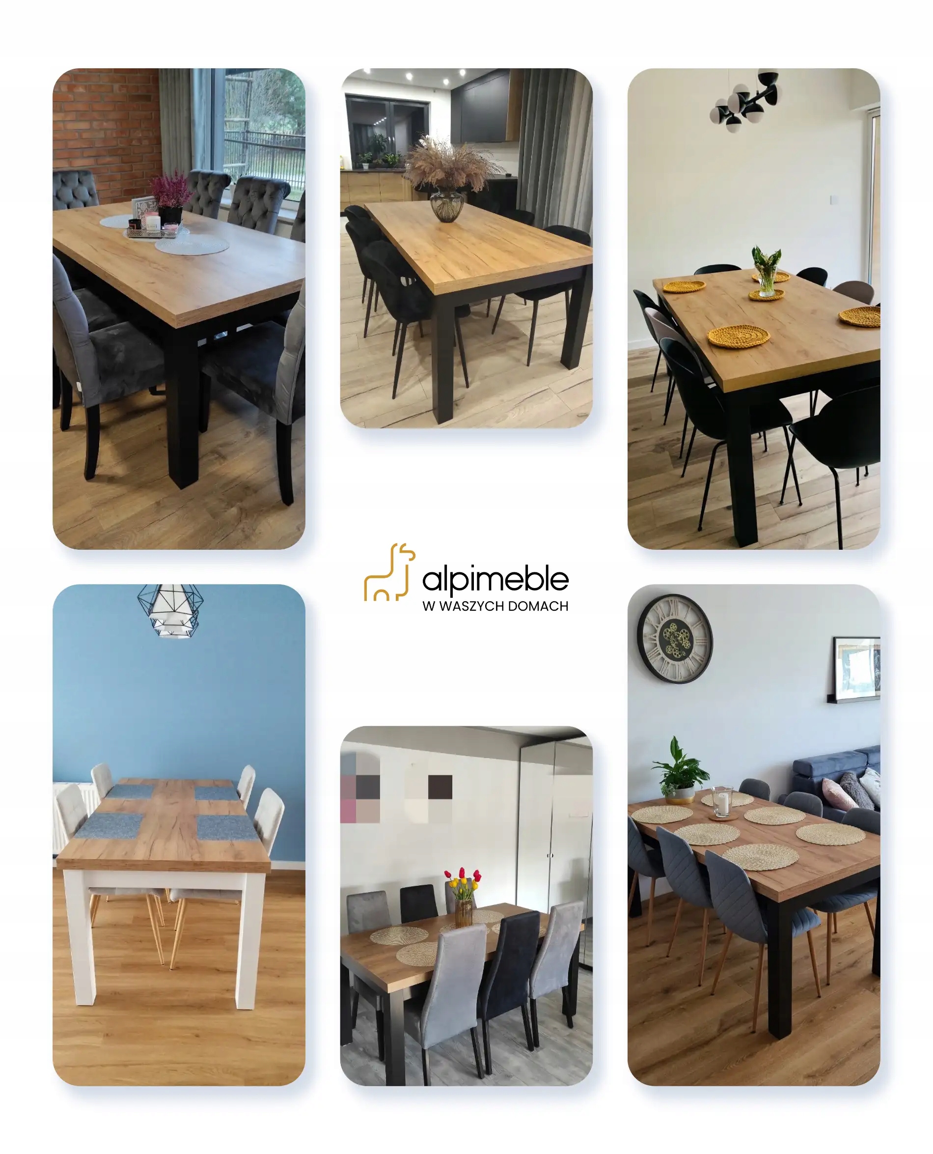 Stół rozkładany 170/250 CLASSIC Materiał drewno