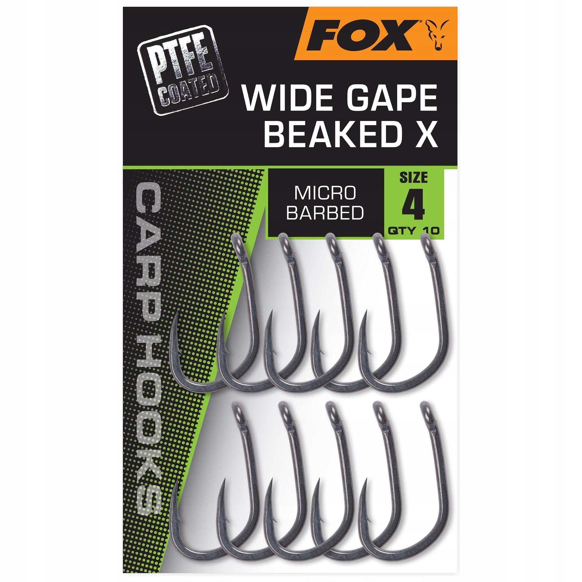 Haczyki Fox Wide Gape Beaked X Micro Barbed Rozmiar 4