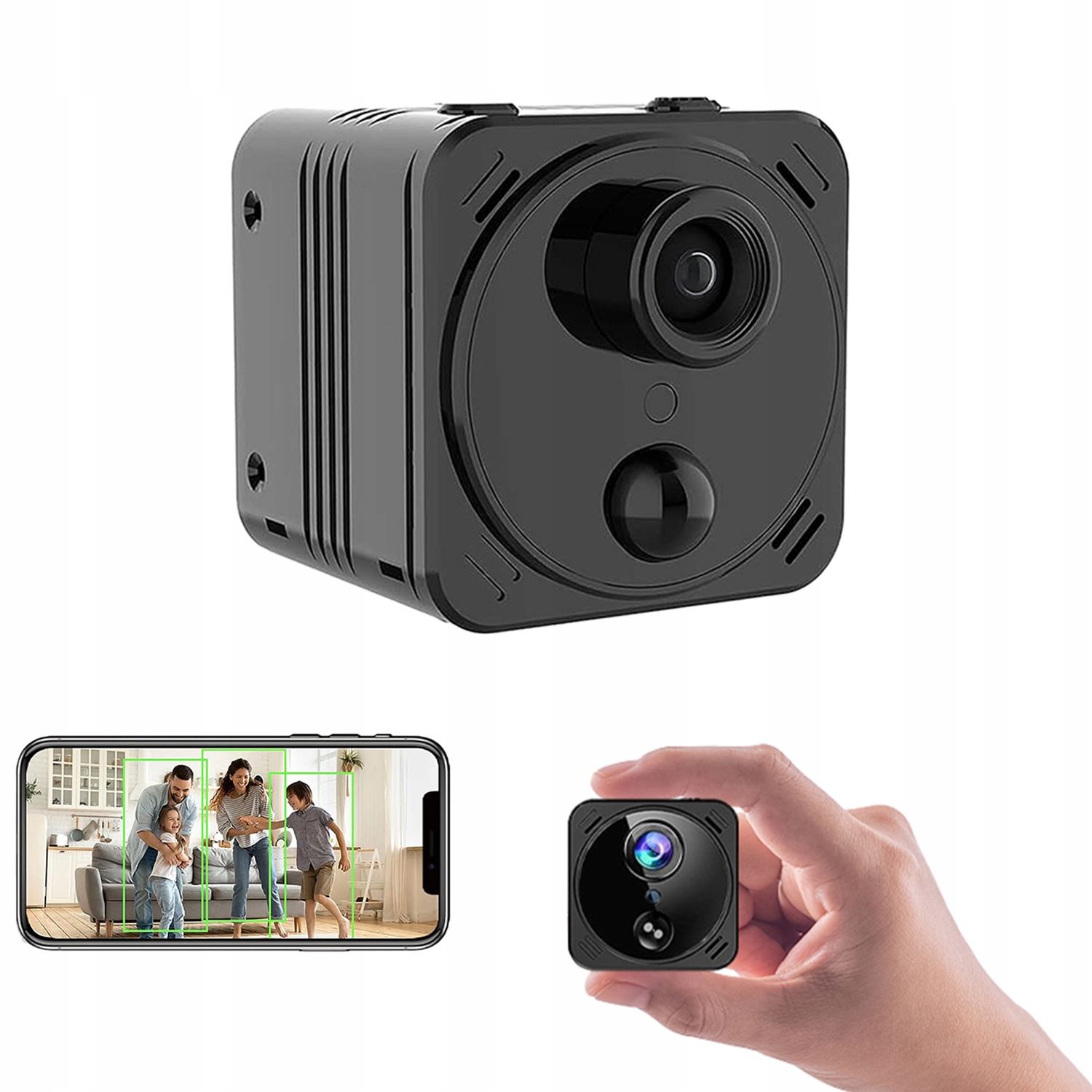 4K Mini Špionážní Kamera Full Smart Detekce Wifi Kamera Noční Ir