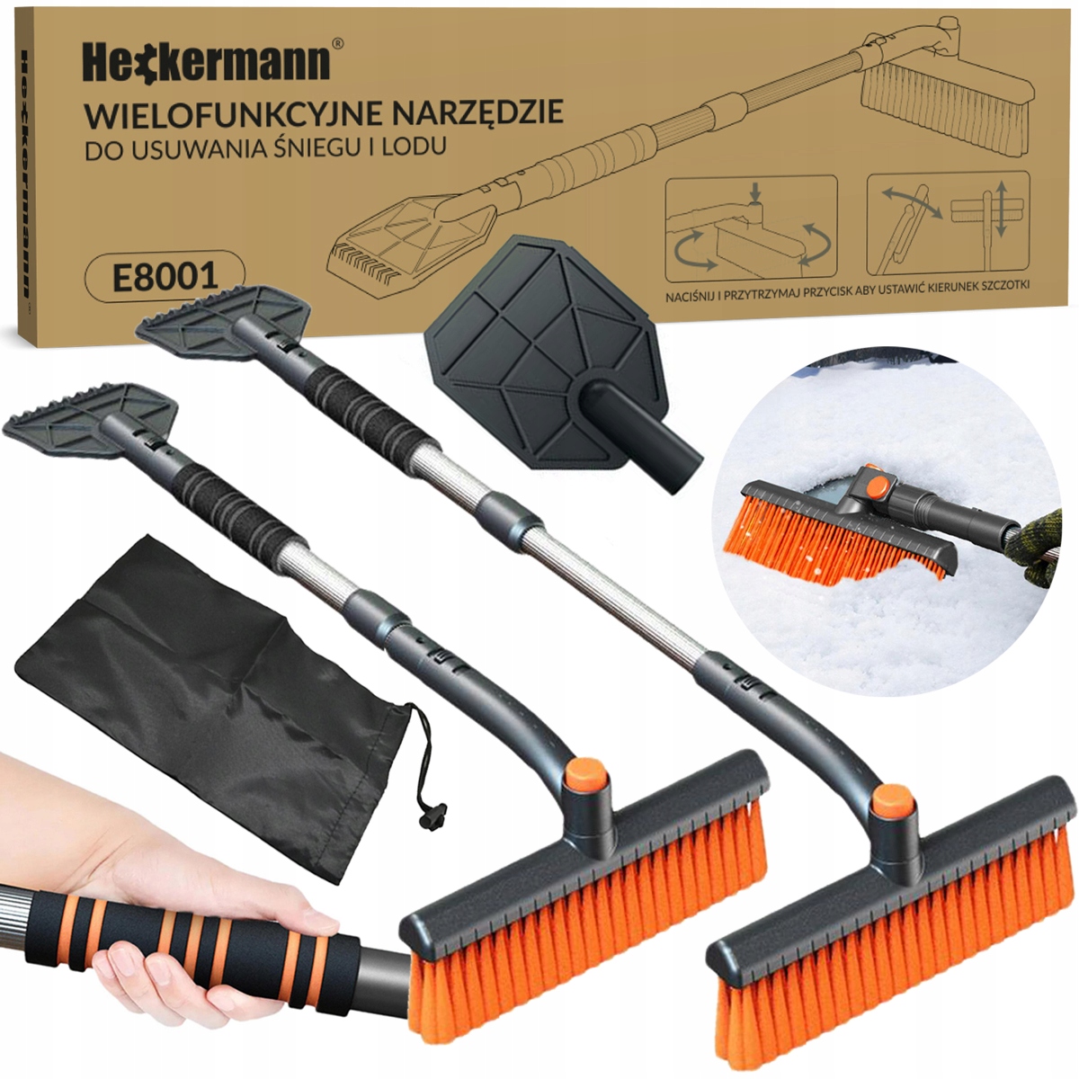 SKROBACZKA DO SZYB SAMOCHODU AUTA TELESKOPOWA SZCZOTKA DO ŚNIEGU