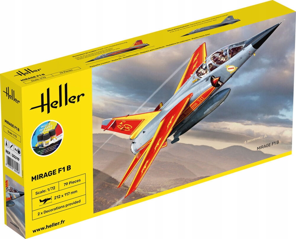 Startovací Sada Mirage F1 1:72 Heller 35319